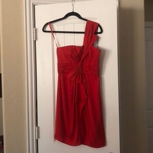 BCBG Red Satin Dress
